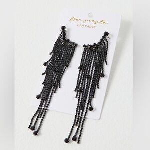 Free People Jewelry Ear Party Dangle Earring Black 48$ NWT